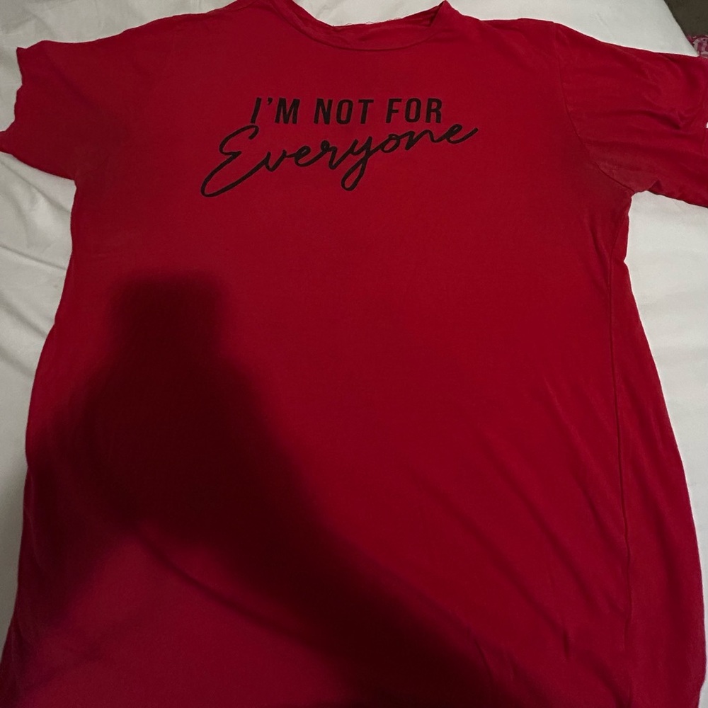 Fashion Nova Red Short Sleeve Tee